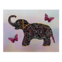 Exotic Jewel Elephant Postcards