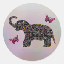 Exotic Jewel Elephant Stickers