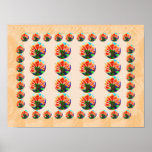 Exotic LOTUS -  Golden Border Poster