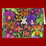 Exotic Orchids Card cards