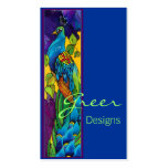 Exotic Peacock Business Card