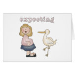Expectant Mum and Stork Cards