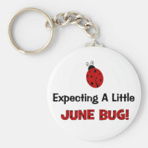 Expecting A Little June Bug Maternity Keychain
