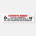Experts Agree Bumper Sticker