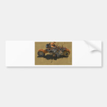 exploding motor bike bumper stickers