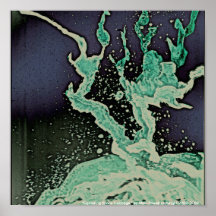 "Exploding Space Cabbage," by Staci Powell Posters