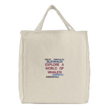 EXPLORE A WORLD OF WHALES! CANVAS BAGS
