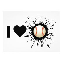 Explosive I Love Baseball Invite
