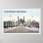 Exposition Universal ~ Paris ~ Vintage Travel Poster