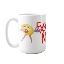 'exsqueeze me?' funny lemon humourous Mug