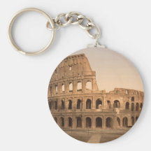 Exterior of the Colosseum, Rome, Italy Keychains
