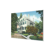 Exterior View of Historic Granger Homestead Stretched Canvas Print