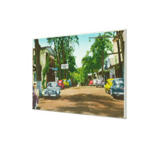 Exterior View of Historic Murphy's Hotel Gallery Wrap Canvas