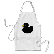 Extra Dead Rubber Duck with Tongue Hanging Out Apron