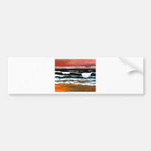 Extraordinary Sunset - CricketDiane Ocean Art Bumper Sticker