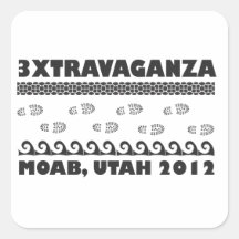 Extravaganza 2012 square sticker