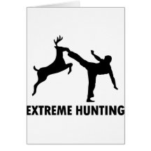 Extreme Hunting Deer Karate Kick Card