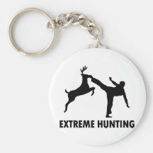 Extreme Hunting Deer Karate Kick Key Chain