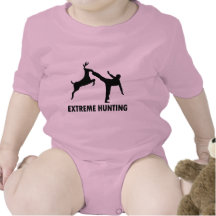 Extreme Hunting Deer Karate Kick T-shirt