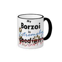 Extremely Naughty Borzoi Coffee Mug