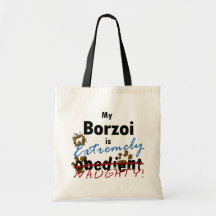 Extremely Naughty Borzoi Tote Bag