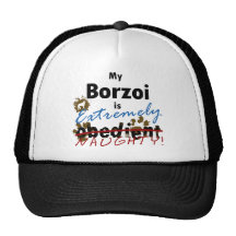Extremely Naughty Borzoi Trucker Hats