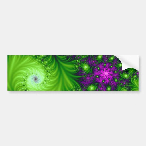 Eye Candy Cute Colorful Abstract Floral Art Bumper Sticker