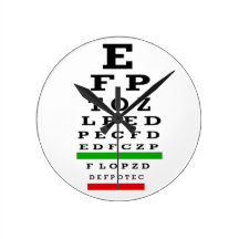 Eye Chart Clock