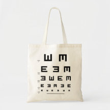 Eye Chart E Canvas Bag