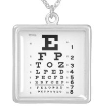 Eye Chart Necklace