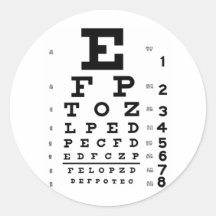Eye Chart Sticker
