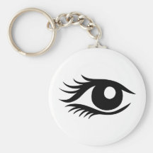 Eye cilia key chains