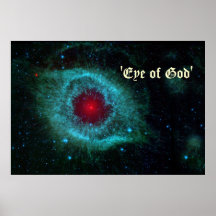 Eye of God' Helix Nebula  Poster