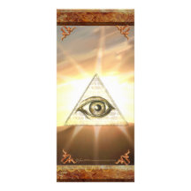 Eye of Providence Sunburst Rackcard Custom Rack Card