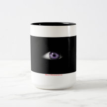 Eye of Purple Cute Cool Eyeball Design Coffee Mugs