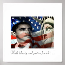 Eyes on liberty, With liberty and justice for a... Posters