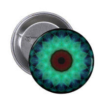 Eyesore Teal Evil Eye Pinback Button