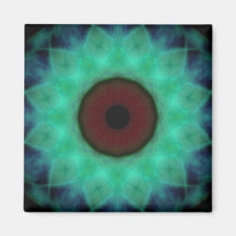 Eyesore Teal Evil Eye Refrigerator Magnet