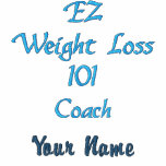 EZ Weight Loss Coach Shirt Embroidered Polo Shirt