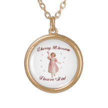 F01 Cherry Blossom Flower Girl Locket