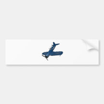 F4U4 CORSAIR IN A DIVE BUMPER STICKER
