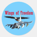 F-16 Wings of Freedom Sticker