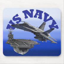 F 18 Hornet and the USS Truman Mousemat