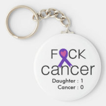 F*ck Cancer - Keeping Score - Add Your Own Text Key Chain