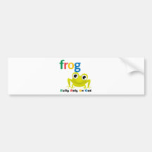 F.R.O.G. BUMPER STICKERS