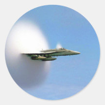 FA-18 Hornet Breaking Sound Barrier Sticker