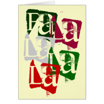 FA LA LA CHRISTMAS CARD