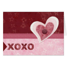 Fabric Hearts, Hugs 'n Kisses Cards