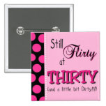 Fabulous 30th Birthday Button