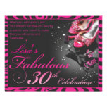 Fabulous 30th! personalized invitation